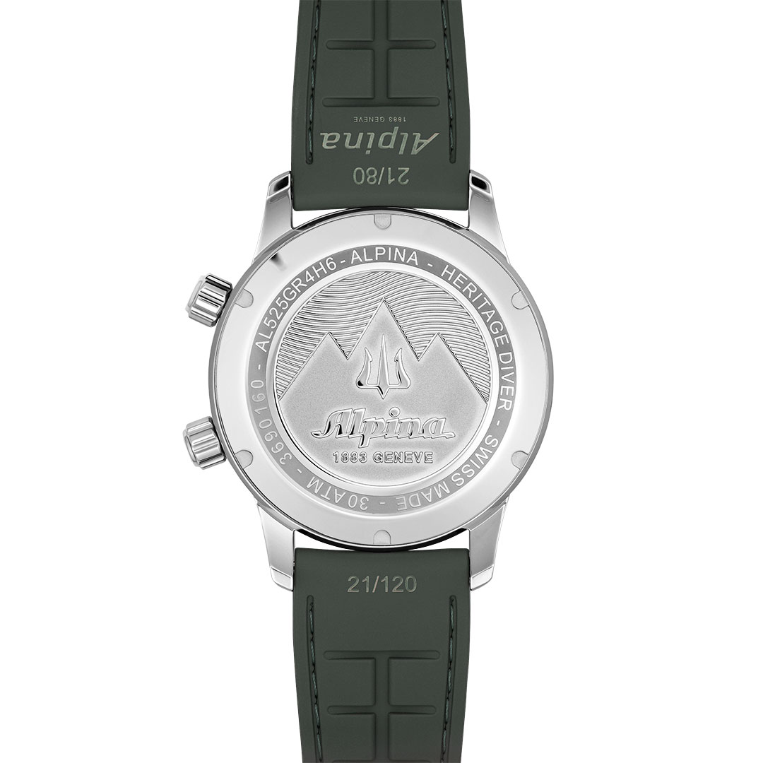 Alpina Heritage Seastrong Diver 300  Uhr Grün AL-520GR4H6 – Bild 2