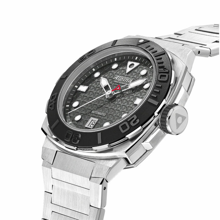 Alpina Seastrong Diver Extreme Uhr Edelstahl Schwarzes Zifferblatt AL-525G3VE6B – Bild 2