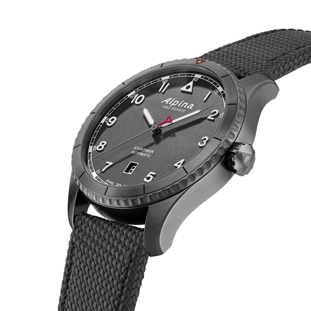 Alpina Startimer Pilot Uhr Schwarz AL-525G4TS26 – Bild 2