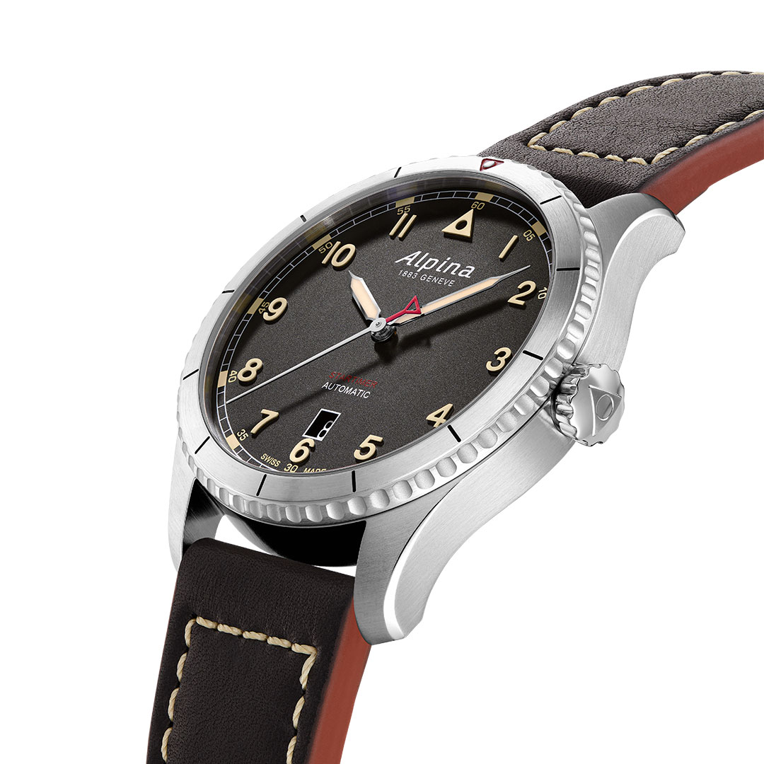 Alpina Startimer Pilot Uhr Schwarz AL-525BBG4S26 – Bild 2